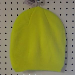 Sherpa Lined Beanie Toque ~ Neon Yellow